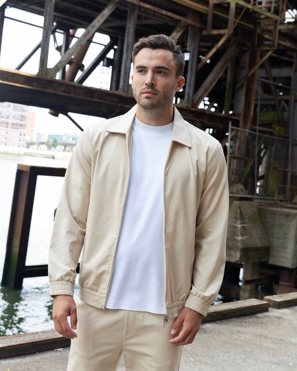 Beige Tech Vest