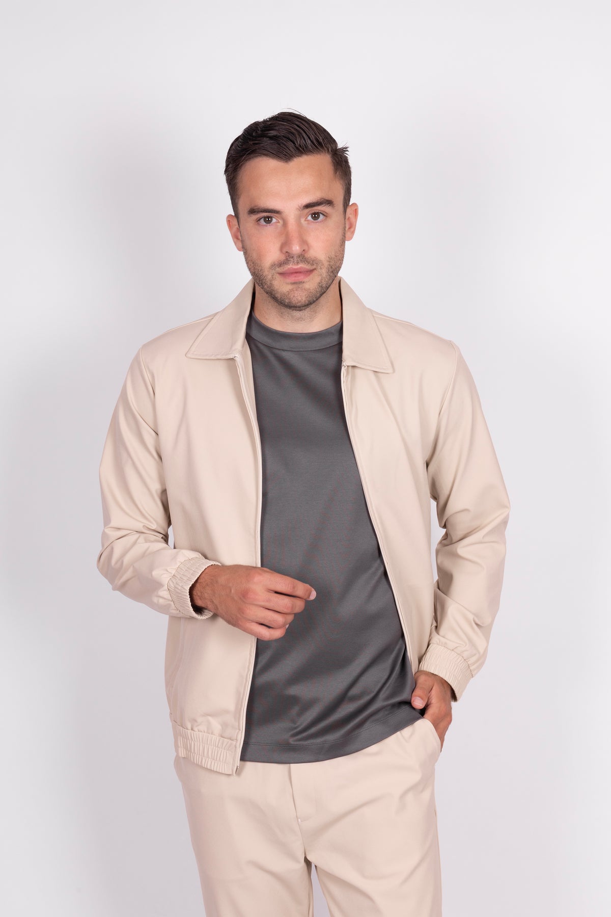 Beige Tech Vest